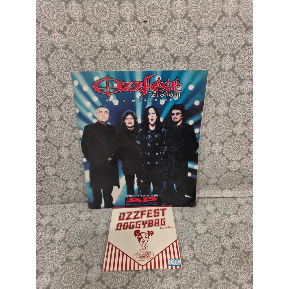 Ozzfest 2000 Tour Magazine & Ozzfest Doggybag Volume Three‎ CD 2000 2001